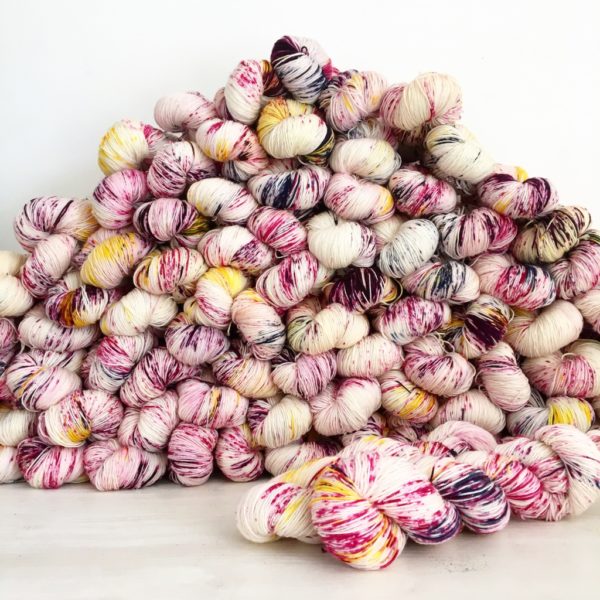 Handyed merino luxury yarn, from Devon SUn Yarns Yarn clcub. Sign ups now open